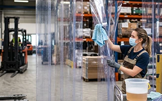 Clean and Maintain PVC Strip Curtains