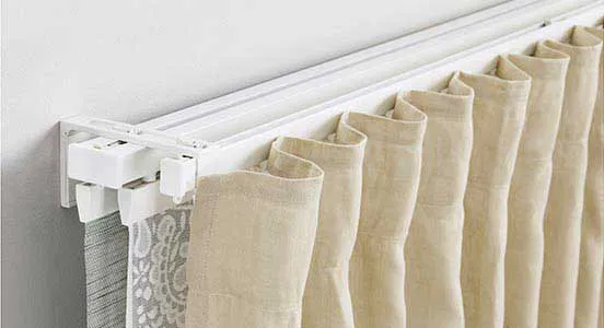 Heavy duty curtain track system for homes and offices in Doha