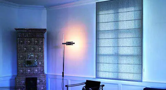 Modern Roman shades for residential windows in Doha Qatar