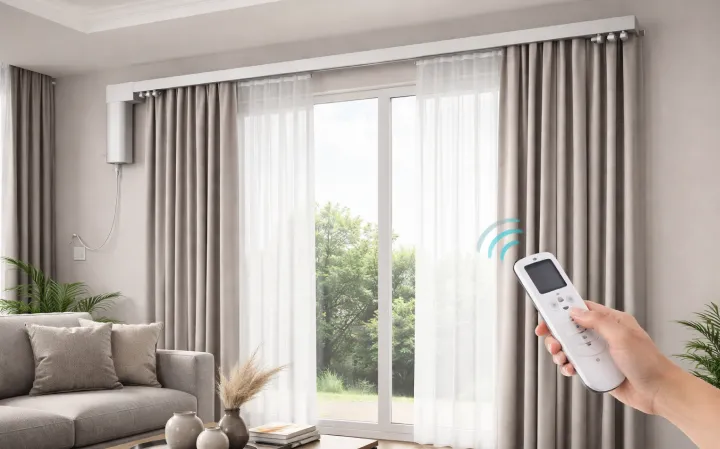 motorized curtain tracks
