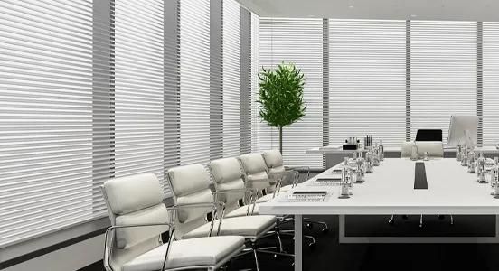 Modern roller office blinds for windows in Doha Qatar